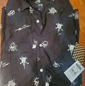Mens button up tshirt
